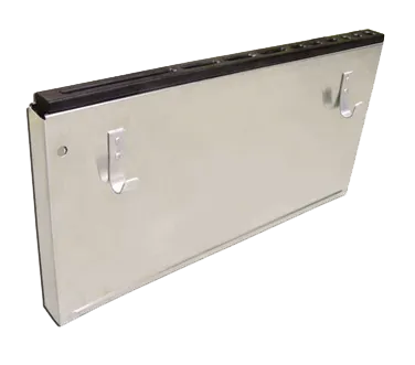 Omcan USA 12905 Knife Rack with Black Plastic Insert, Stainless Steel, 10 Slots