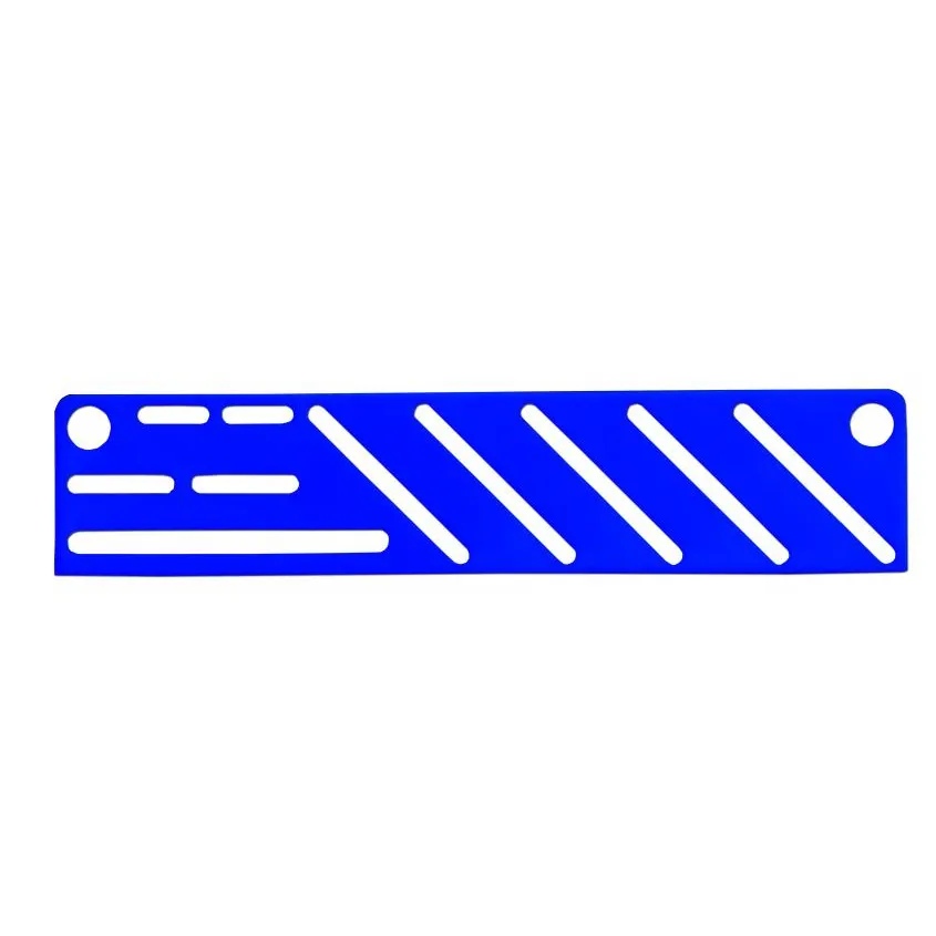 Omcan USA 12927 Blue Insert Kitchen Knife Rack, Wall‑Mount, Fits 8‑12″ Chef Knives