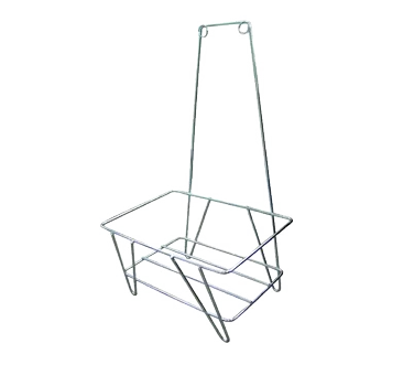 Omcan USA 13026 Shopping Hand Basket Stand, 30" Height, 1 Tier, 50 lb - Display Stand