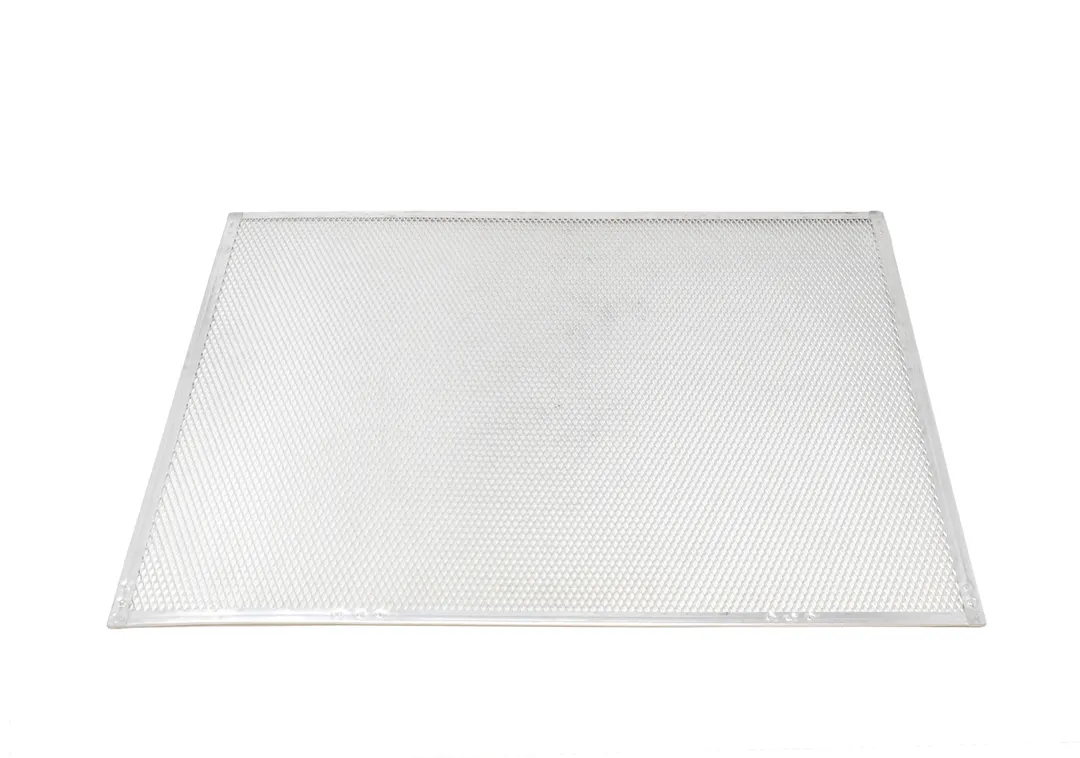 Omcan USA 13466 Pizza Screen – 20" x 24" Crimped Aluminum, 24" Baking Surface for Pizzerias