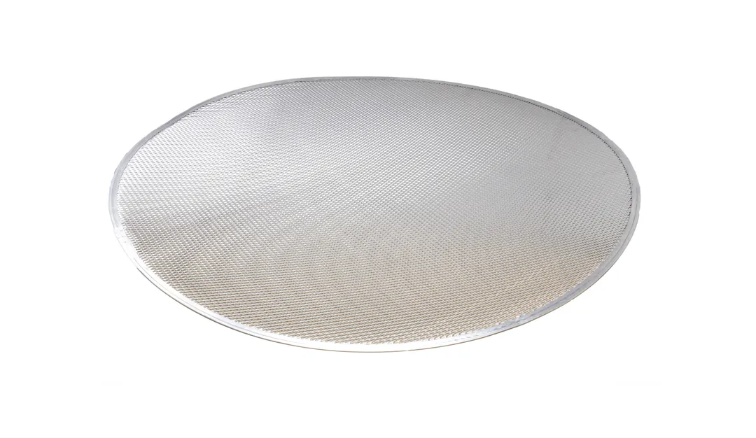 Omcan USA 13490 Pizza Screen - 30" Heavy-Duty Aluminum Crimped Disk for Pizza Baking