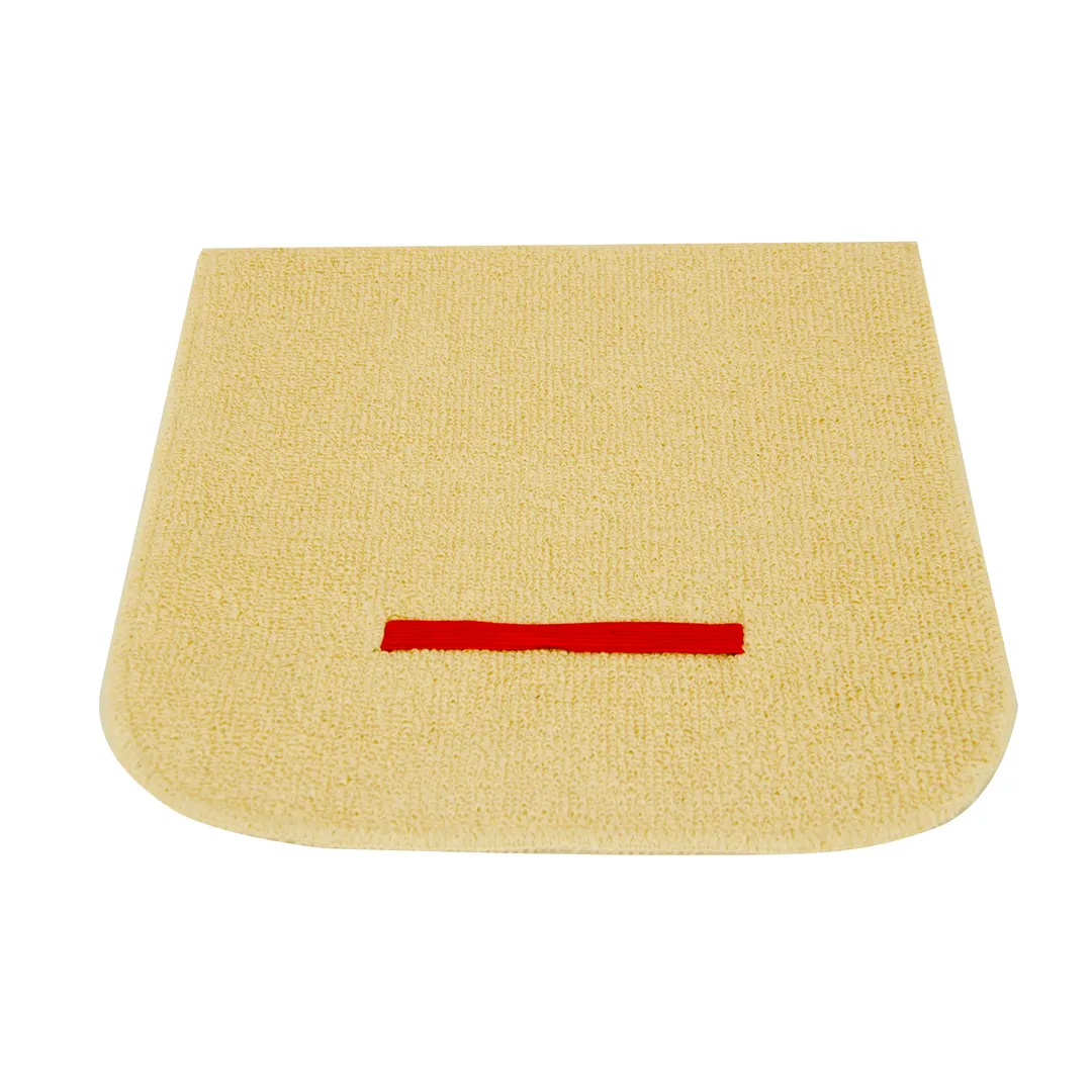 Omcan USA 13538 Baker’s Oven Pad – Beige Rectangular 10-3/4" x 10-3/4" Terry Cloth Skull Design
