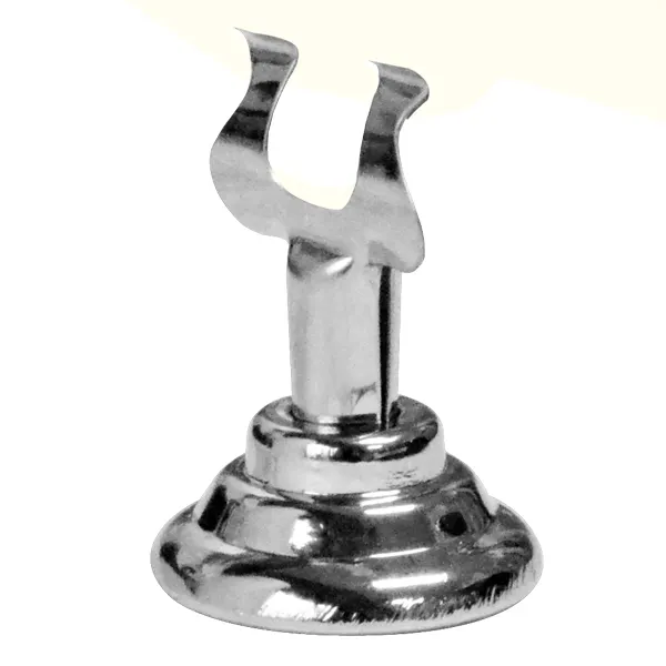 Omcan USA 13711 - Stainless Steel Menu Clip Holder, 3" Height, 1-4" Width, Threaded Base