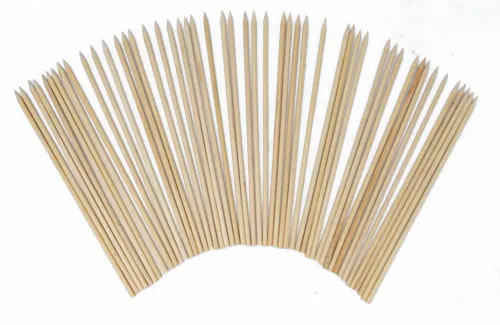 Omcan USA 14080 6" Bamboo Food Picks, Ideal For Grilling & Skewering - 100/Box