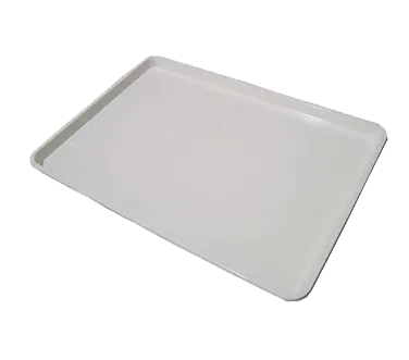 Omcan USA 14244 Bakery Display Tray, 18" x 26" Rectangular White Plastic, Heavy‑Duty Food Service