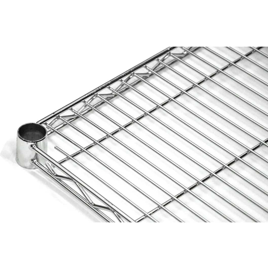 Omcan USA 20101 Wire Shelving Unit, 42"W × 14"D, Chrome Plated Finish, NSF Certified