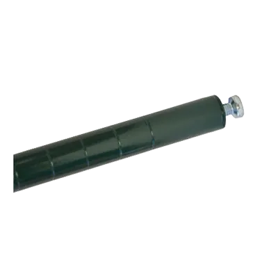 Omcan USA 20125 Post, 72" Green Epoxy NSF Leveler, 70-79" Height, Stationary Wire Shelving Post