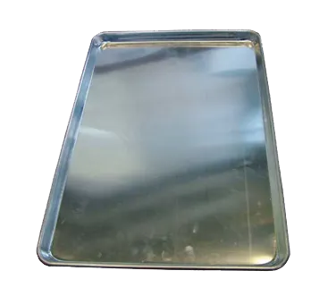 Omcan USA 20233 Bun And Sheet Pan, 16" x 22" x 1" Solid Uncoated Aluminum, 19‑Ga, Two‑Third Sheet