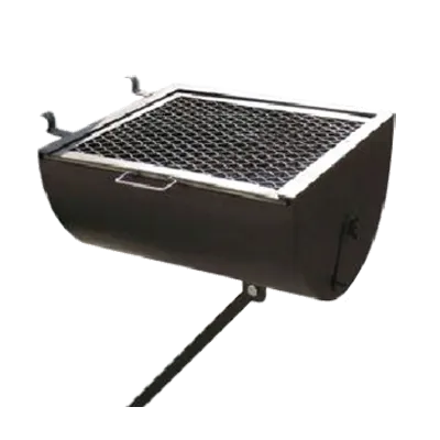 Omcan USA 23555 BBQ side attachment, 18"W x 16"D