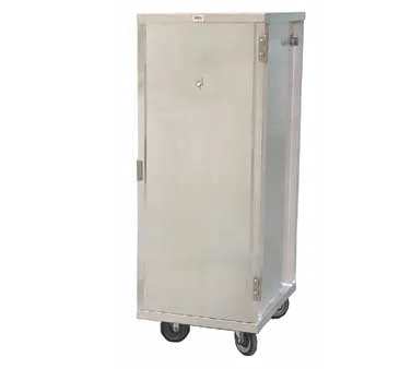 Omcan USA 23776 - Mobile Sheet Pan Rack, 54-1/2" High, 18"x26" Pan Slides, 31-35 Pair Capacity, Aluminum 5" Casters