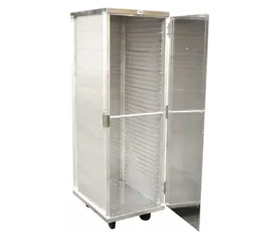 Omcan USA 24223 Enclosed Sheet Pan Rack, 18x26 Pan, 66.25" Height, 36 Pair Capacity, 5" Casters