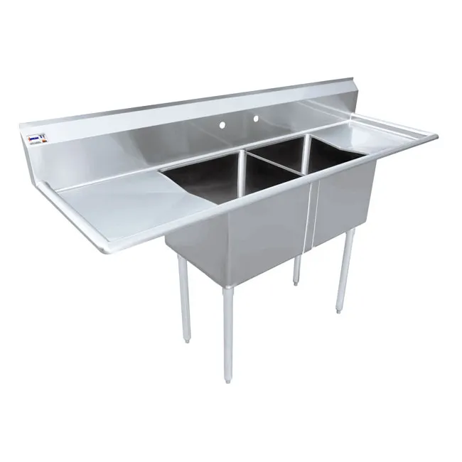 Omcan USA 25258 (2) Two Compartment Sink