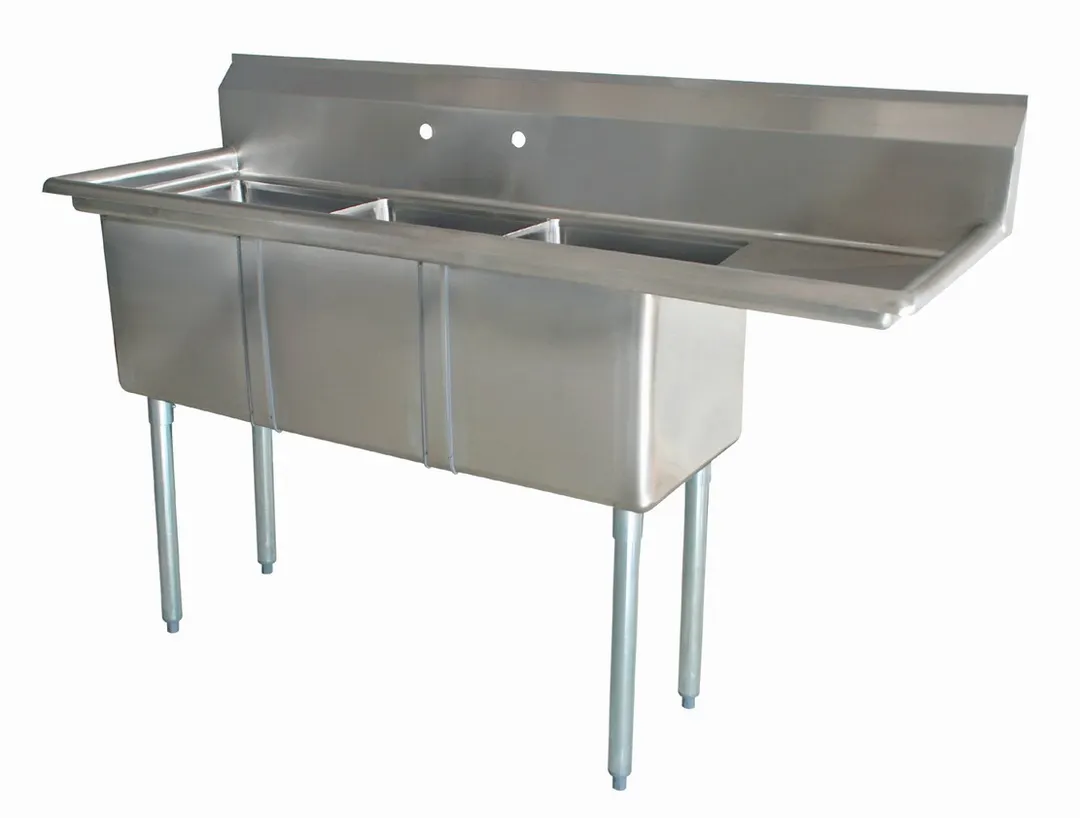 Omcan USA 25272 (3) Three Compartment Sink