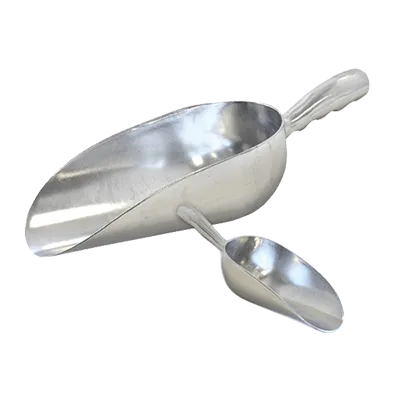 Omcan USA 27679 Aluminum Ice Scoop, 5-8 Oz, Solid Round-Bottom Design - 5 Oz Portion Size