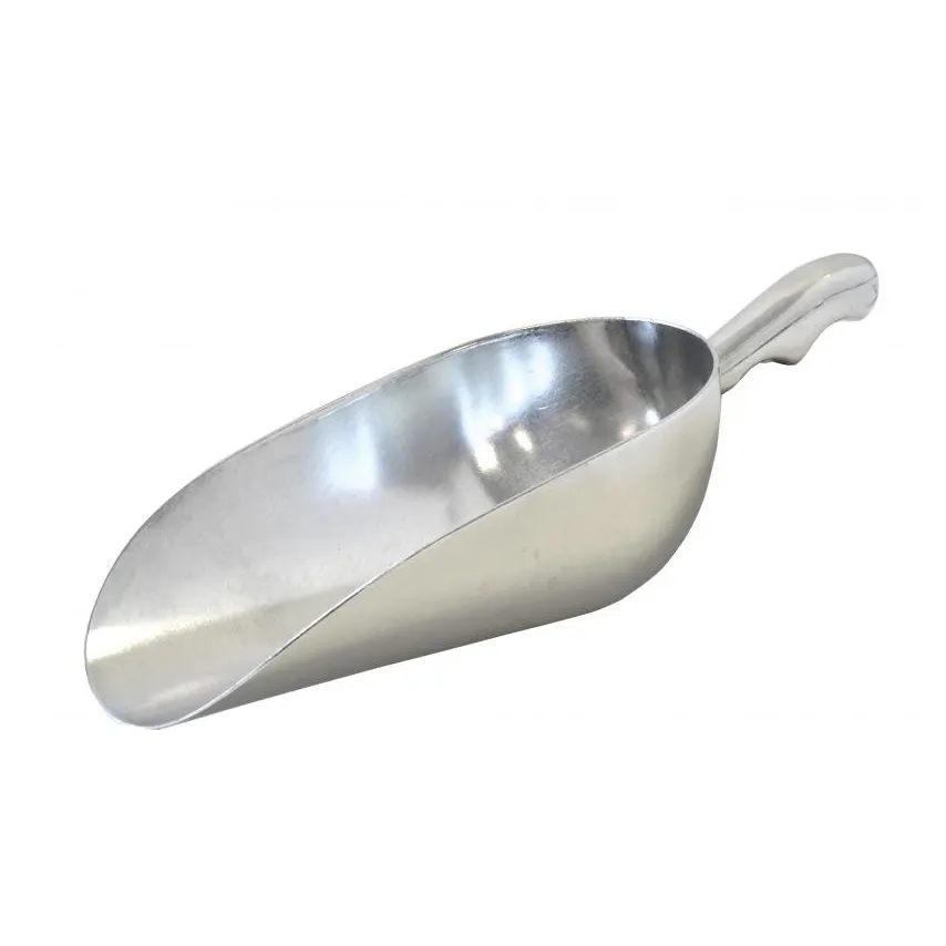 Omcan USA 27682 Aluminum Solid Round‑Bottom Ice Scoop, 38 oz, 30‑38 oz Range