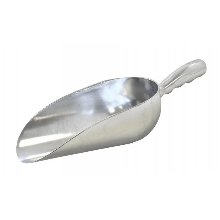 Omcan USA 27683 Ice Scoop, 58 oz, Solid Aluminum Construction, Round‑Bottom Design
