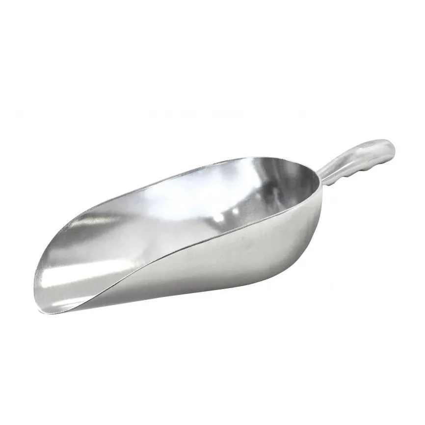 Omcan USA 27684 Aluminum Ice Scoop, 85 Oz, Round-Bottom Solid Design, Kitchen Tool