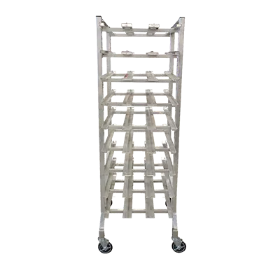 Omcan USA 27769 Mobile Can Rack, 9 Layers 27 Rows, Stainless Steel Frame, #5 & #10 Can Size, All Welded