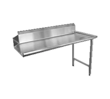 Omcan USA 28473 26" S.Steel Straight Dishtable - 10" Splash Height, 18‑Gauge / Right Side