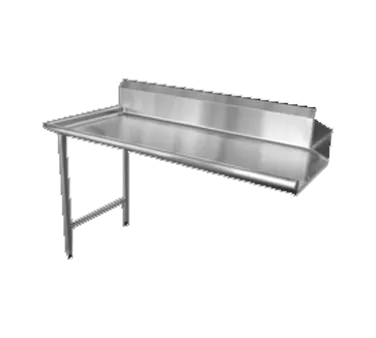 Omcan USA 28474 36" Clean Straight Dishtable, 10" Splash - 18 Gauge Stainless Steel / Left Side