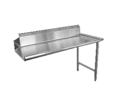 Omcan USA 28477 - 48" Clean Straight Dishtable - 10" Splash Height, 18 Gauge S.Steel / Right Side