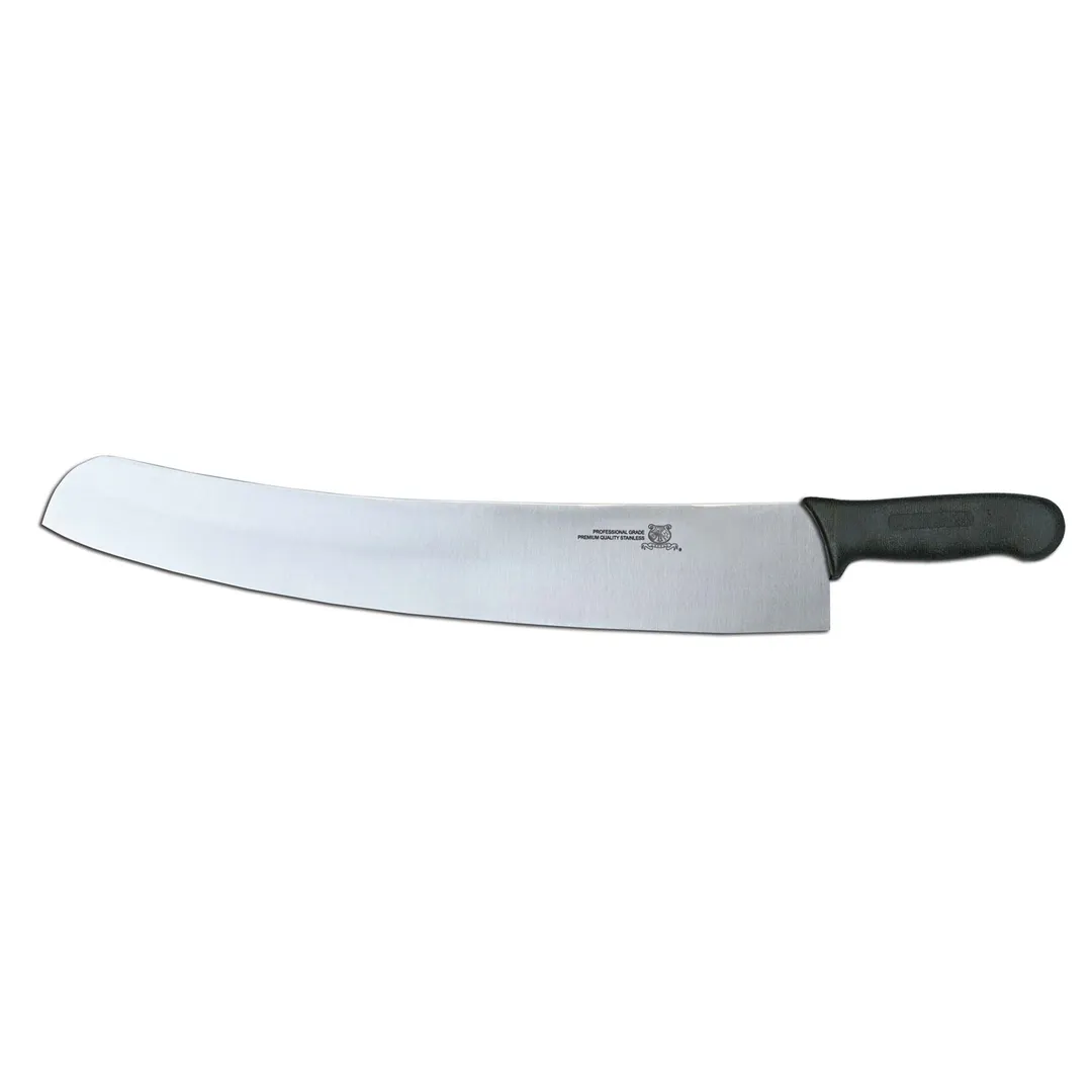 Omcan USA 31356 Pizza Rocker Knife, 18" Black DR Plastic/Poly Handle, Stainless Steel Blade