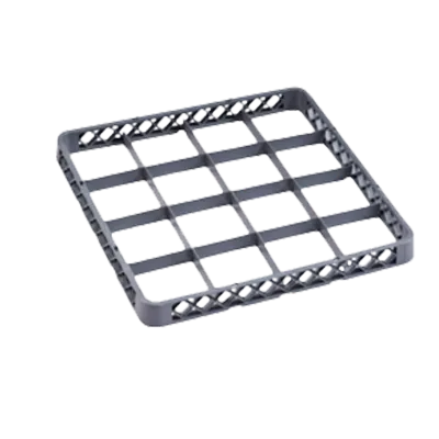 Omcan USA 33872 Dishwasher Rack Extender, 4-Row Cup Extender, 19-3/4"W x 19-3/4"D x 2"H, Full Size Gray