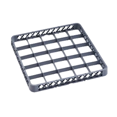 Omcan USA 33873 Cup Extender, 5-Row 19-3/4"W x 19-3/4"D x 2"H Gray Commercial Dishwasher Rack