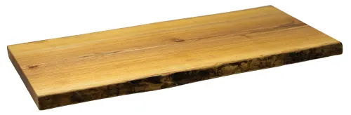 Omcan USA 39516 Rectangular Serving Tray, 11" x 23", Canadian Hardwood, Brown