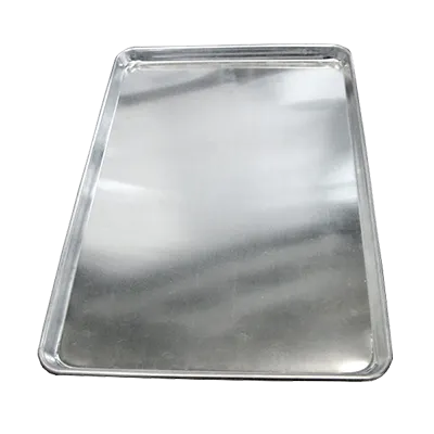 Omcan USA 39530 Bun Sheet Pan, 13" X 18" Half‑Size Sheet, 20‑Gauge Aluminum, Solid Uncoated
