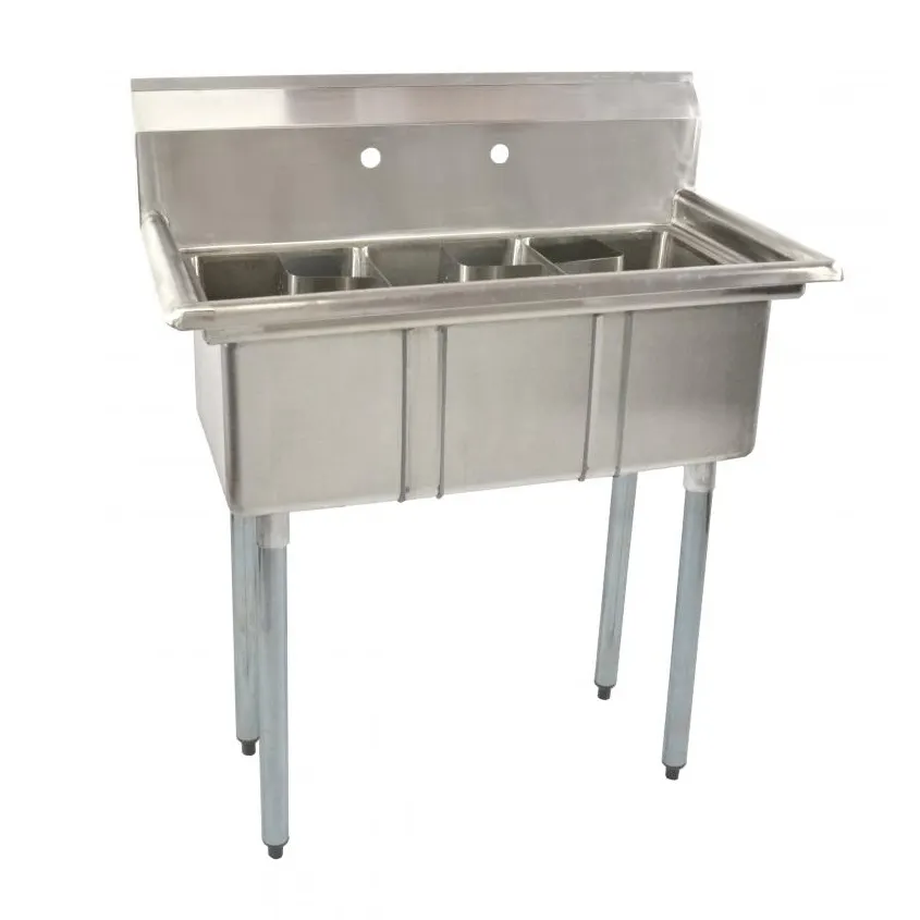 Omcan USA 39761 (3) Three Compartment Sink