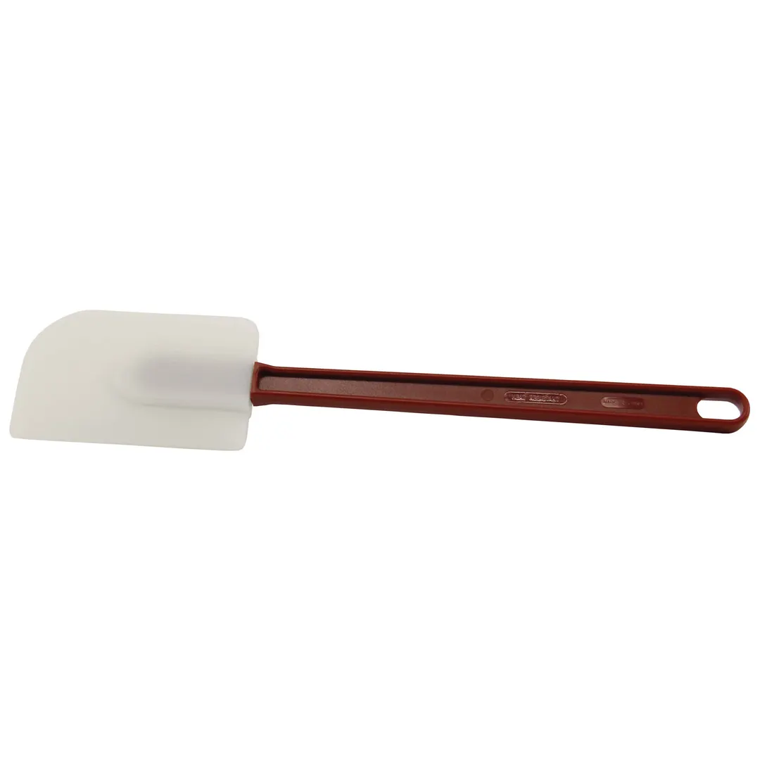 Omcan USA 40574 Spatula, 16" Length, White Silicone Head, Red Handle – Food Service Tool