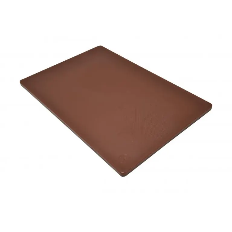 Omcan USA 41199 Plastic Cutting Board, 12" x 18" x 1/2" Brown, Dishwasher Safe, USDA/FDA/NSF