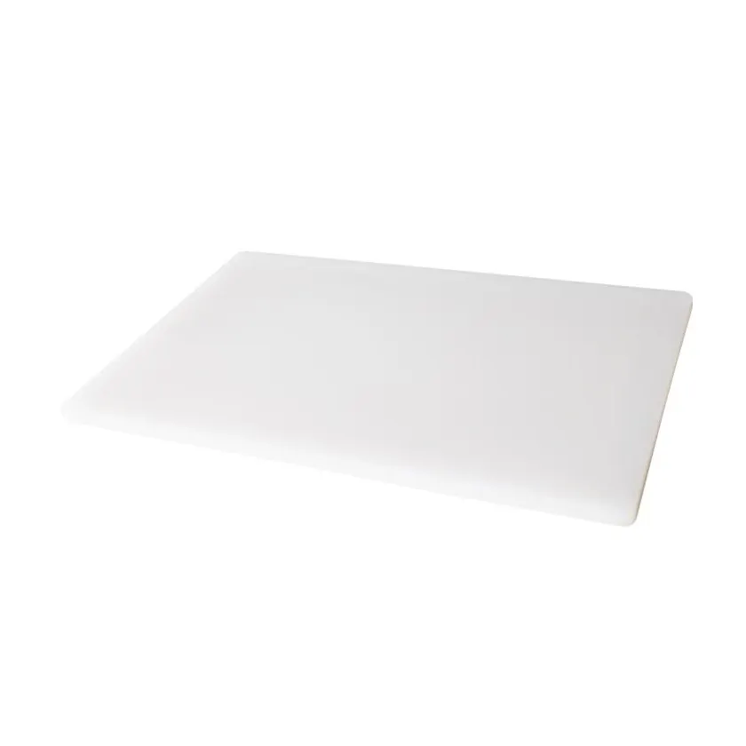 Omcan USA 41208 Plastic Cutting Board, 18" x 24" x 1/2" White, Dishwasher Safe