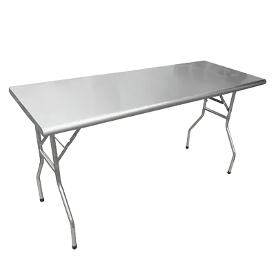 Omcan USA 41233 - 72" W x 30" D Stainless Steel Folding Table, Heavy Duty, Restaurant Grade