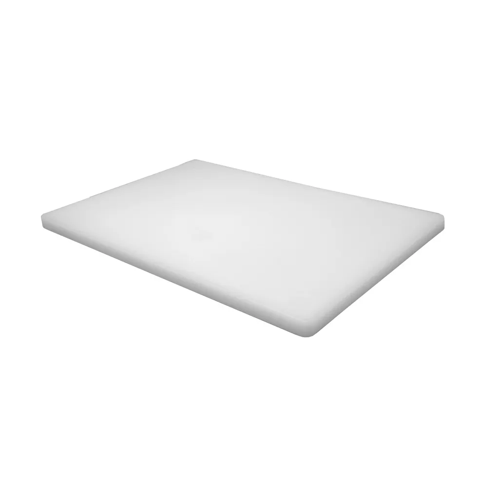 Omcan USA 41417 Plastic Cutting Board, 6" x 10" x 1/2" White Polyethylene, Dishwasher Safe