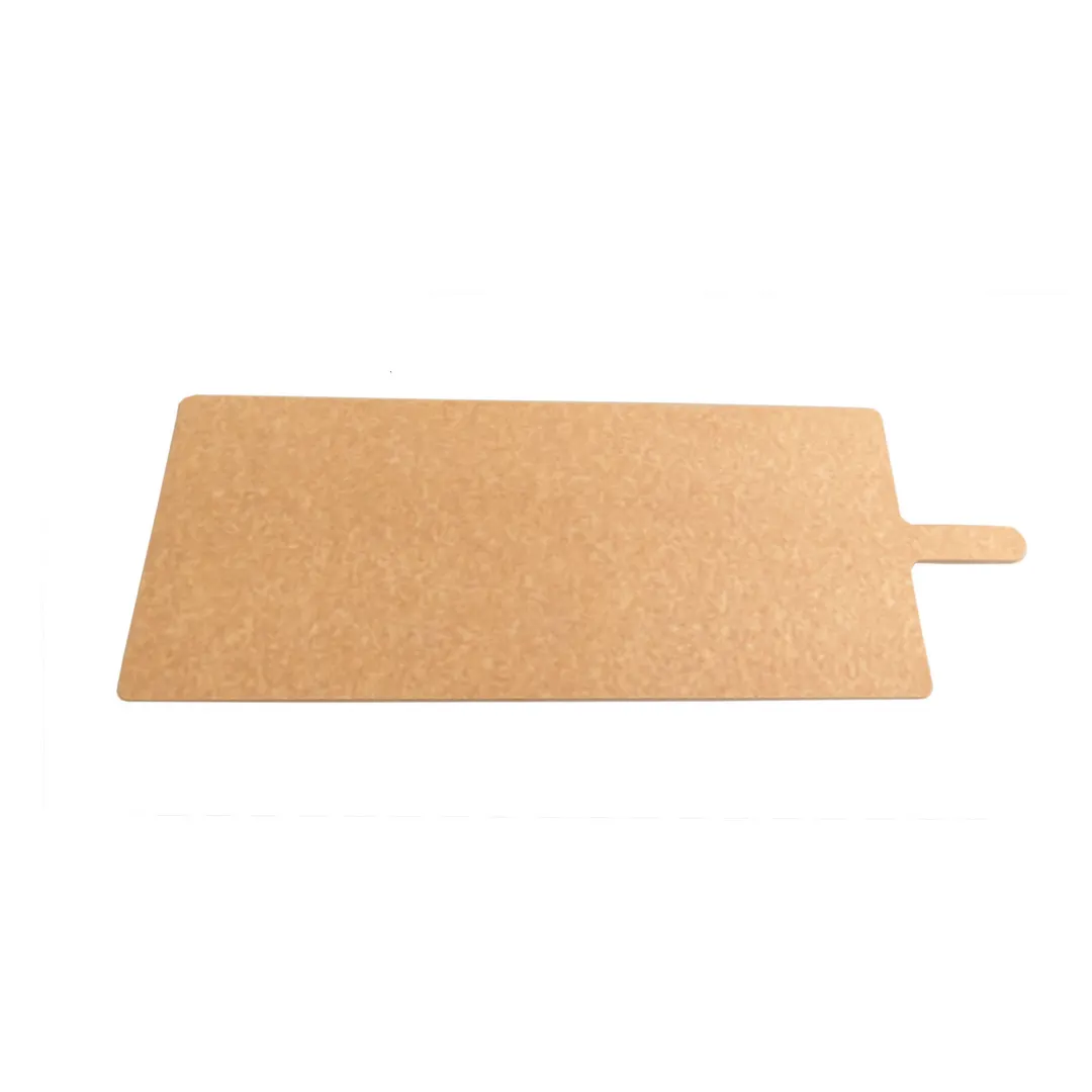 Omcan USA 42467 Pizza Peel – Rectangular 12" x 29" Pressed Wood Blade, 34" Length, Wood Handle