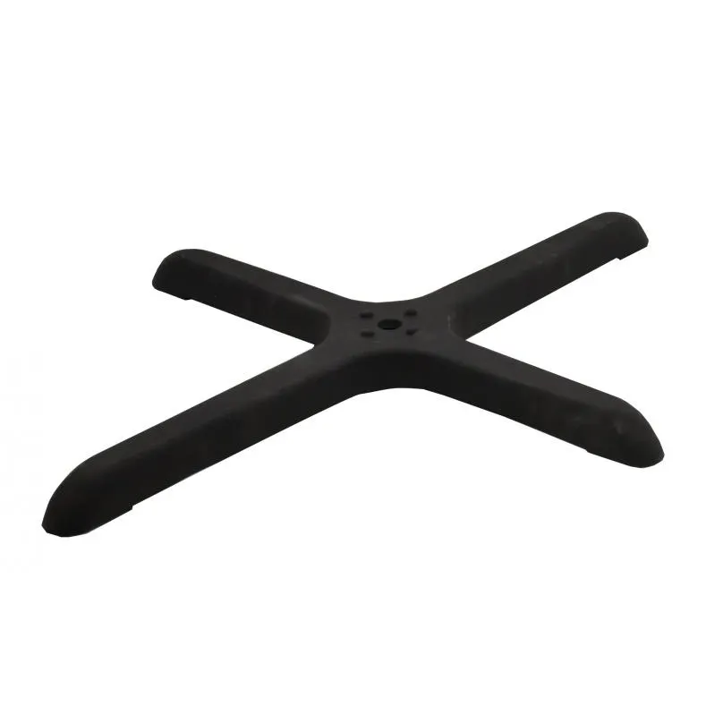Omcan USA 43154 Table Base, 24" x 30" Cross-Shaped Metal, Black, Base Bottom, For Column #43206