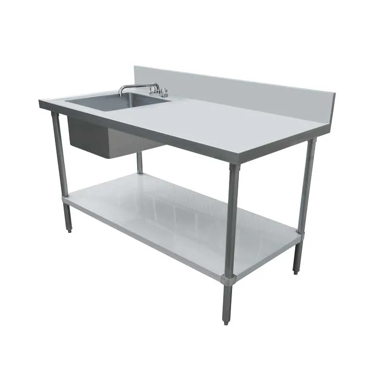 Omcan USA 43239 with Prep Sink(s) Work Table