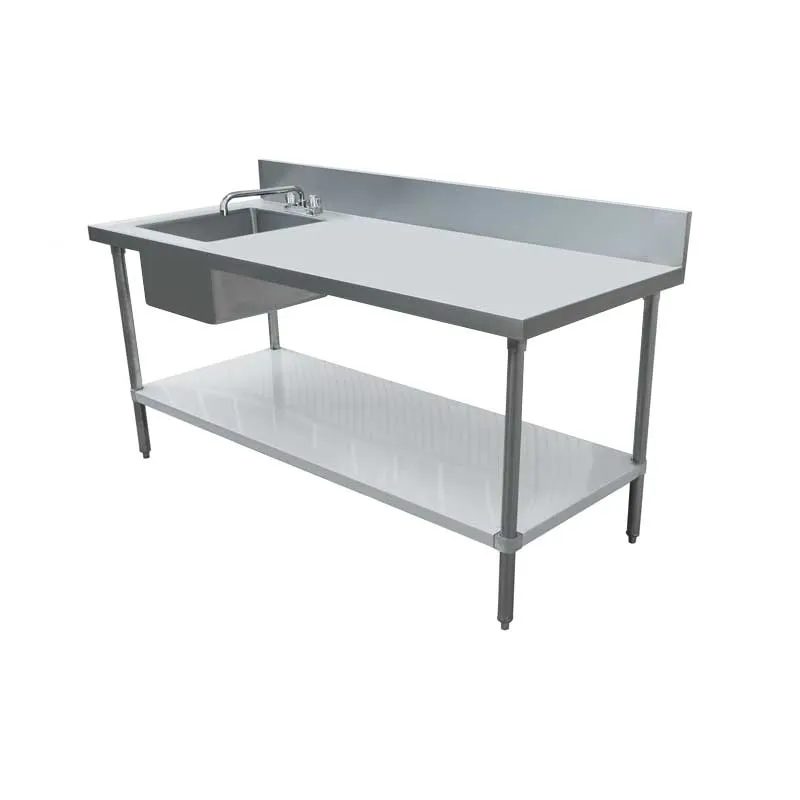 Omcan USA 43243 with Prep Sink(s) Work Table