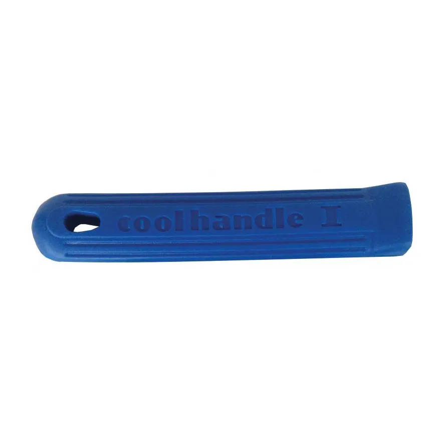 Omcan USA 43341 Cool Handle Pan Sleeve, Fits 12" and 14" Fry Pans, Silicone Construction, Blue Color
