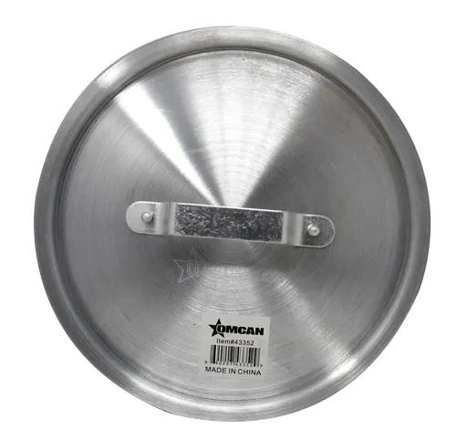 Omcan USA 43352 Aluminum Cookware Cover, 3.5 Qt Lid for Pots & Pans, Commercial Durable