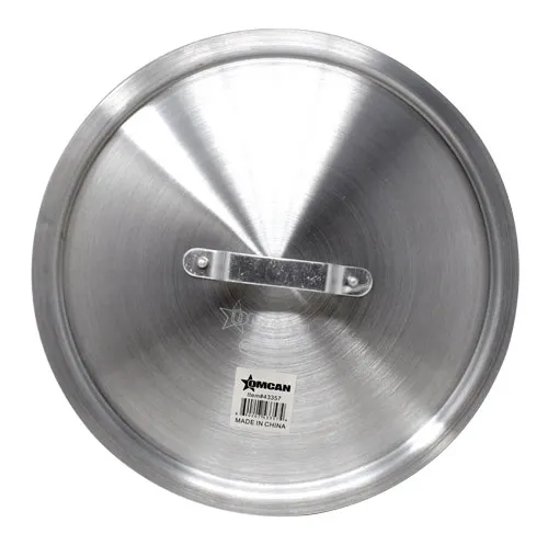 Omcan USA 43357 Aluminum Pot & Pan Lid, 10.25 Qt, Commercial Cookware Cover, Heavy-Duty Fit