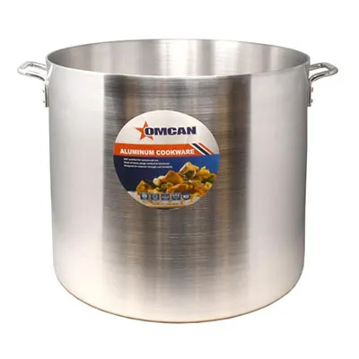 Omcan USA 43374 Stock Pot - 80 Qt, 19-3/4" Dia × 17" H, Dual Handles, Aluminum, NSF
