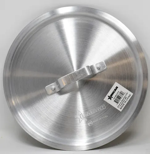 Omcan USA 43379 Aluminum Round Cover for 12-Qt Stock Pot, Durable Fit, Universal Size - 1/Each