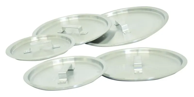 Omcan USA 43383 Aluminum Round Cover for 16‑Qt Stock Pot, Precision Fit, Durable Construction