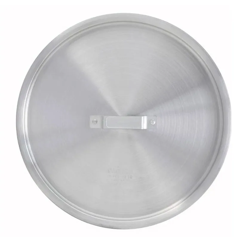 Omcan USA 43388 Stock Pot Lid, Fits 120‑Qt Aluminum Pot, Flat Design, NSF, Cover