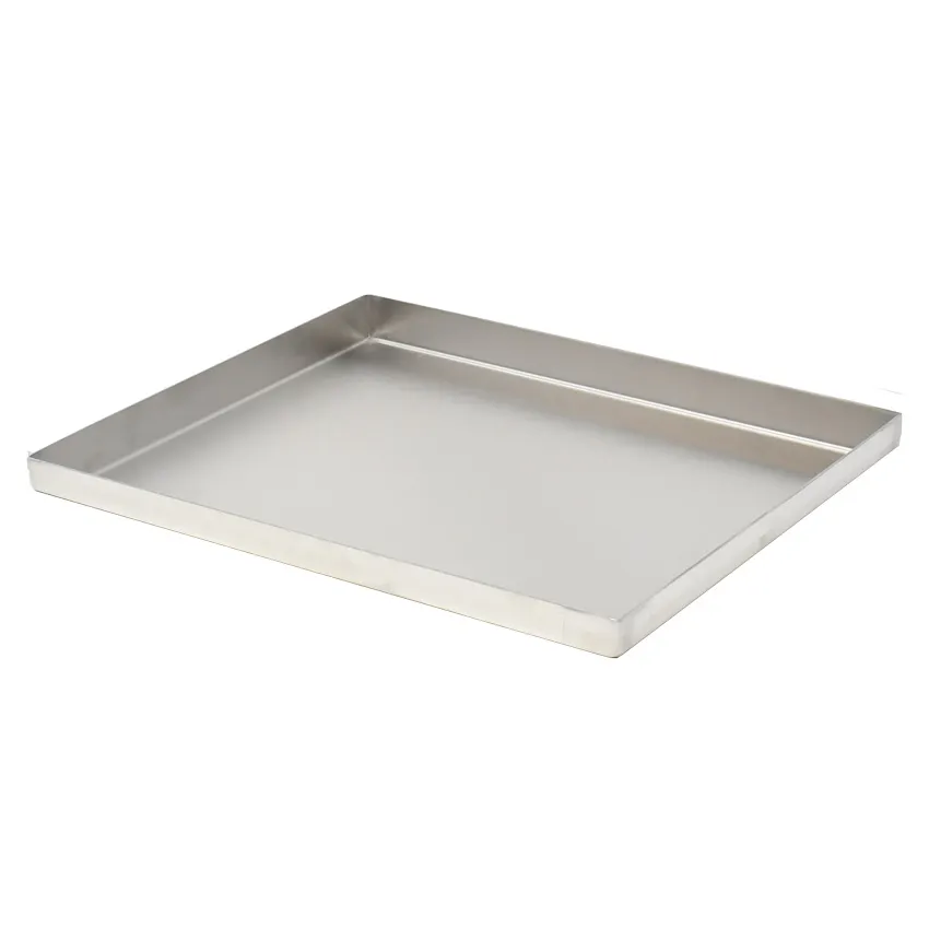Omcan USA 43421 Stainless Steel Food Pan - 10" x 6" x 0.75" Storage Tray, Heavy-Duty Construction