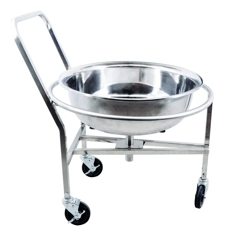 Omcan USA 43469 Roto Cart, 31"W x 36.5"D x 39.75"H, Stainless Steel, 3 Welded Wheels