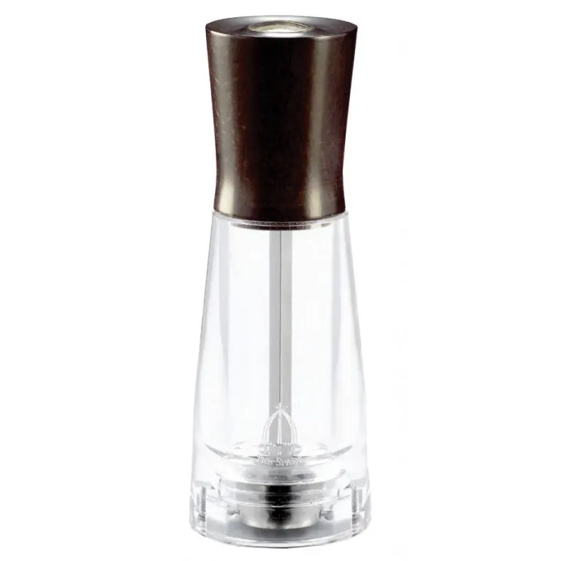 Omcan USA 43670 - TRE SPADE Tosca Pepper Mill, 6" Tall, Italian Beech Wood & Acrylic Base